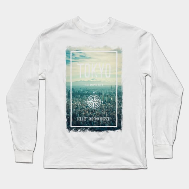 Tokyo, Japan, the Anime city Long Sleeve T-Shirt by psychoshadow